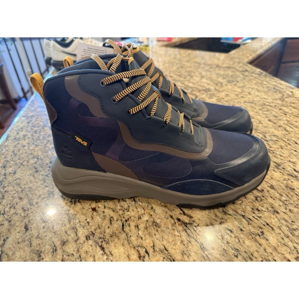 TEVA GEOTRECCA RP HIKING BOOTS Navy Blue Yellow MEN’S 11.5 Hiking